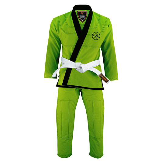 Jaguar Royal Series Lime Green- Custom Name & Logo Brazilian Jiu Jitsu BJJ Gi For Kids & Adults