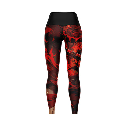 Anime Demon - Premium Compression Pant Unisex Workout Yoga And Casual