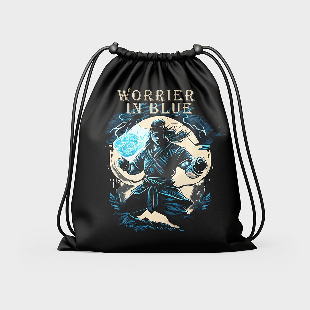 Jaguar Pro Gear - worrier in blue Drawstring Bag