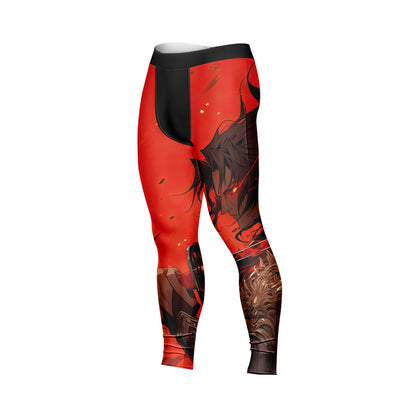 Anime Demon - Premium Compression Pant Unisex Workout Yoga And Casual
