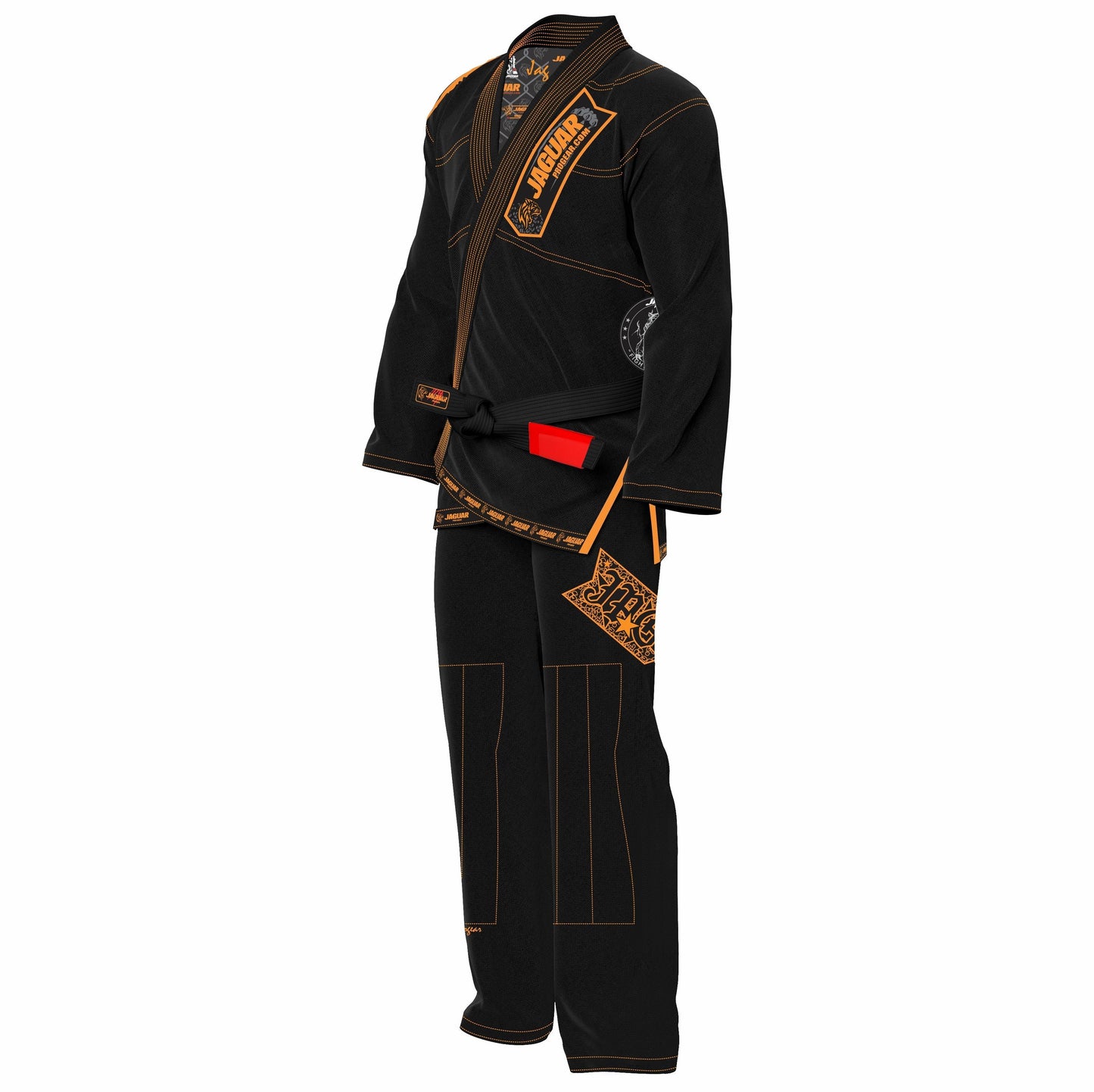 Jaguar Pro Signature Custom Name And Logo - Brazilian Jiu Jitsu BJJ Kimono Gi Uniform Unisex