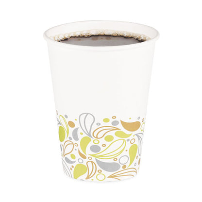 Deerfield Printed Paper Hot Cups, 12 oz, 50/Sleeve, 20 Sleeves/Carton