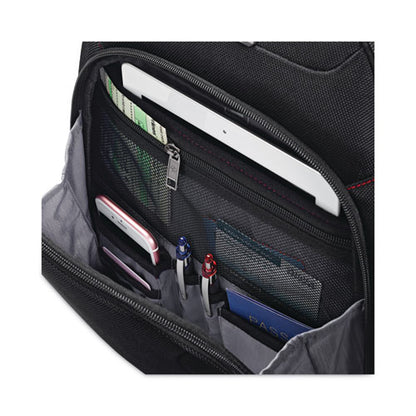 Xenon 3 Laptop Backpack, Fits Devices Up to 15.6", Ballistic Polyester, 12 x 8 x 17.5, Black