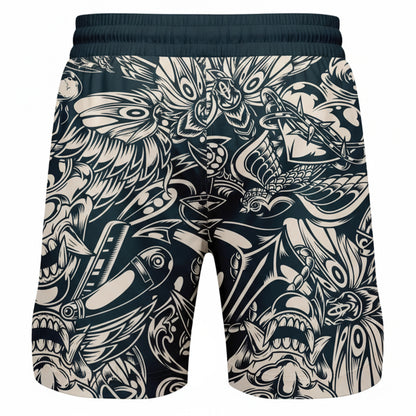 Japanese Tattoo Art - MMA BJJ Rank Short For Mixed Martial Arts Boxing Muay Thai Training & Fight