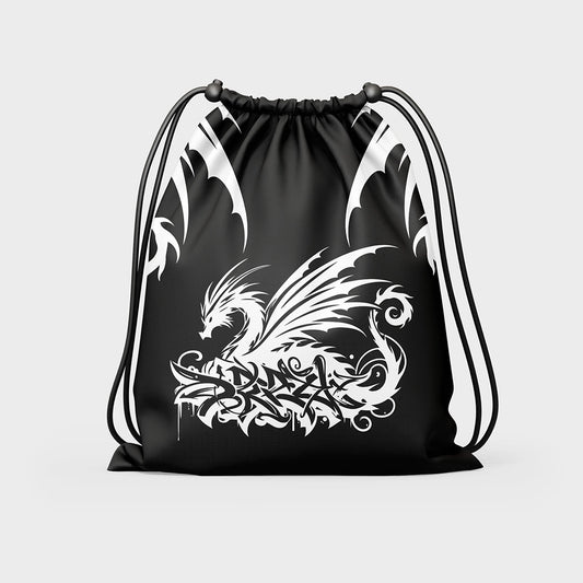 Jaguar Pro Gear - Tribal Dragon Graphic Drawstring Bag