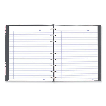 NotePro Notebook, 1-Subject, Medium/College Rule, Pink/Gray Cover, (75) 9.25 x 7.25 Sheets