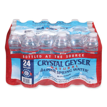 Natural Alpine Spring Water, 16.9 oz Bottle, 24/Carton