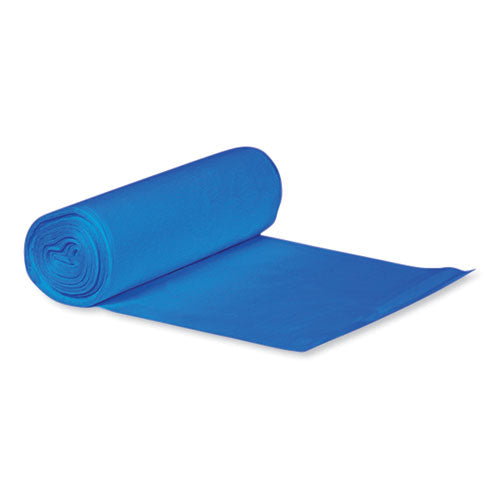 Healthcare Biohazard Printed Can Liners, Biohazard Infectious Waste, 30 gal, 1.3 mil, 30" x 43", Blue, Flat Pack, 200/Carton