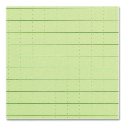 All-Weather Wire-O Notepad, Universal: Narrow Rule and Quadrille Rule, Dark Green Cover, 50 White 3 x 5 Sheets