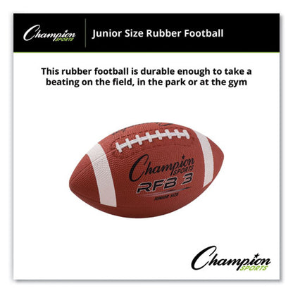 Rubber Sports Ball, Football, Junior Size, Brown