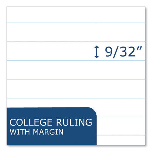 Flipper Wirebound Notepad, Medium/College Rule, Assorted Cover Colors, (80) White 8.5 x 11 Sheets, 24/Carton