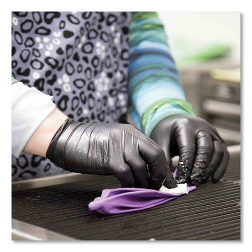 Nitrile Exam Gloves, Powder-Free, Large, 3 mil Thick, 9.5" Long, Black, 100/Box, 10 Boxes/Carton