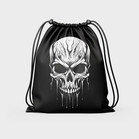 Jaguar Pro Gear - Dripping Skull Graphic Drawstring Bag