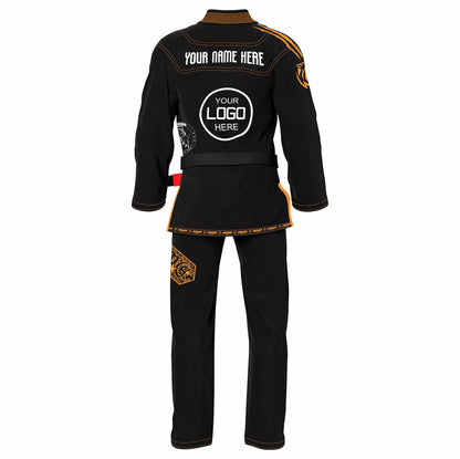 Jaguar Pro Signature Custom Name And Logo - Brazilian Jiu Jitsu BJJ Kimono Gi Uniform Unisex