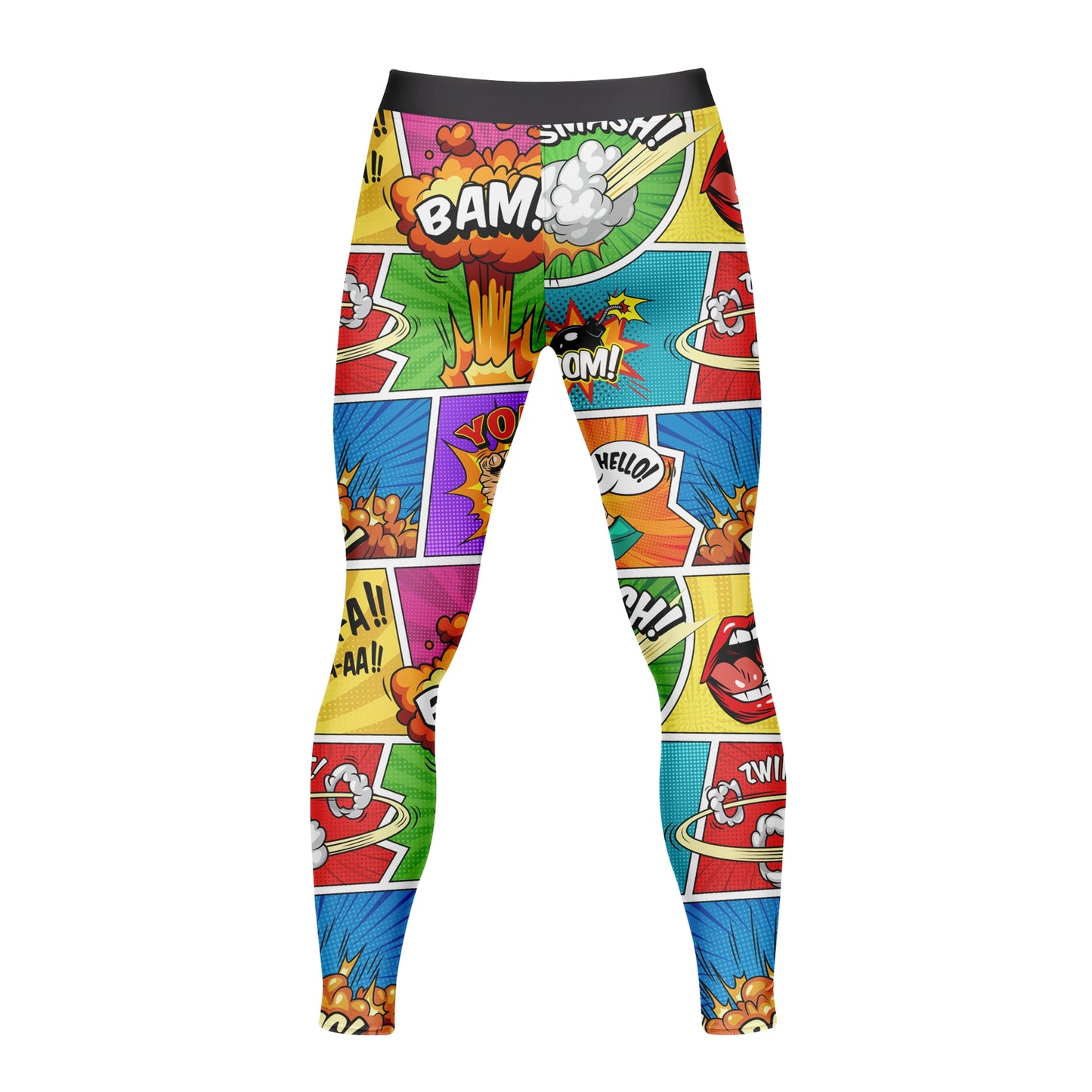 Comic Pop - Premium Compression Pant Unisex Workout Yoga And Casual