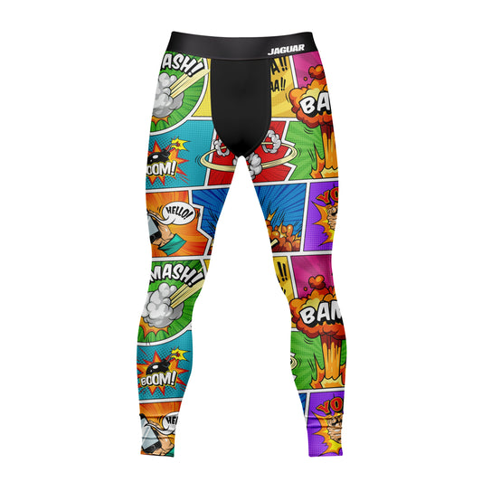 Comic Pop - Premium Compression Pant Unisex Workout Yoga And Casual