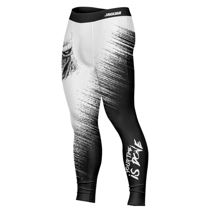 Monochrome Combat - Premium Compression Pant Unisex Workout Yoga And Casual