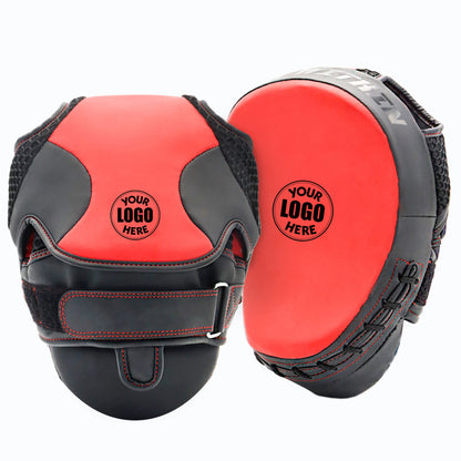 Custom Name & Logo - Training Focus Punch Mitt Pad For Boxing MMA Muay Thai Krav Maga Taekwondo Training