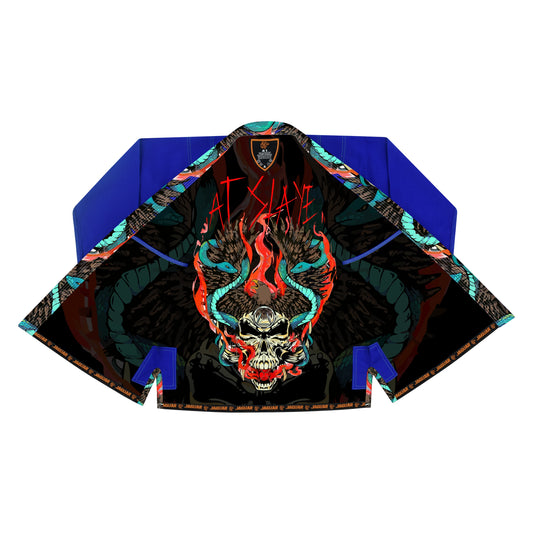 Jaguar Pro Gear - Skull & Snake Sublimated - Pro Brazilian Jiu Jitsu Kimono Gi Uniform Unisex