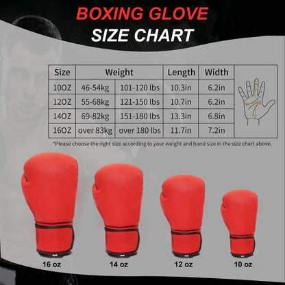 Custom Name & Logo - Traning Boxing Gloves For Boxing MMA Muay Thai Bag workout - Training & Competition