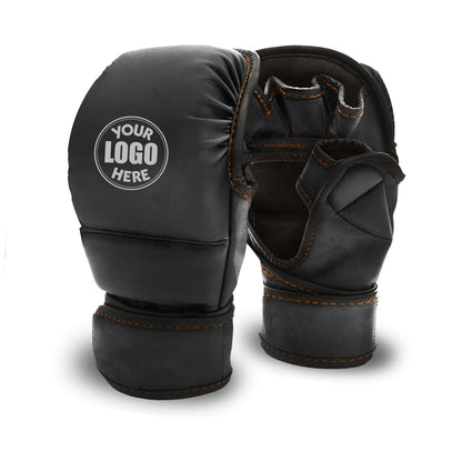 Custom Name & Logo - MMA Sparring Shooter Gloves For Boxing MMA Muay Thai - Training & Bag Work