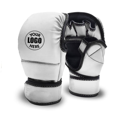 Custom Name & Logo - MMA Sparring Shooter Gloves For Boxing MMA Muay Thai - Training & Bag Work