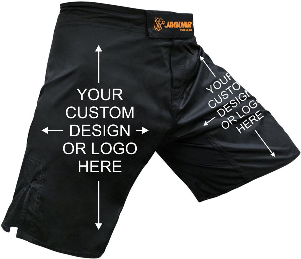 Jaguar Pro Gear - Custom Sublimated Blackout MMA Short for Mixed Martial Arts MMA BJJ Muay Thai