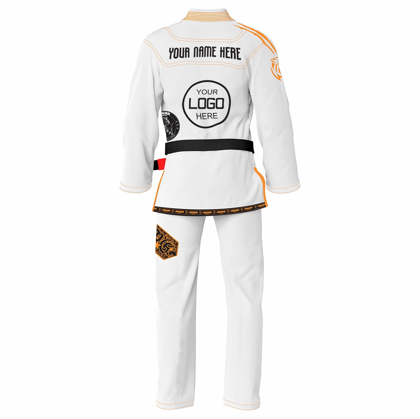 Jaguar Pro Signature Custom Name And Logo - Brazilian Jiu Jitsu BJJ Kimono Gi Uniform Unisex