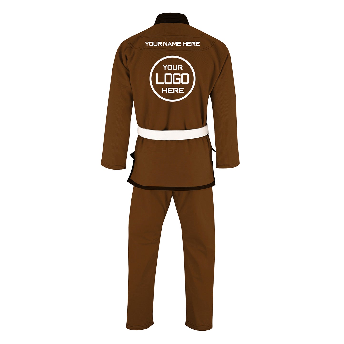 Jaguar Royal Series Brown- Custom Name & Logo Brazilian Jiu Jitsu BJJ Gi For Kids & Adults