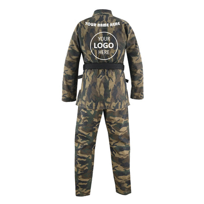 Jaguar Pro Gear Camouflage - Custom Name and Logo – Antique Color Brazilian Jiu-Jitsu BJJ Gi
