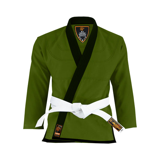 JAGUAR PRO GEAR - Regular Brazilian Jiu Jitsu Gi Top Dark Green - IBJJF Compliant