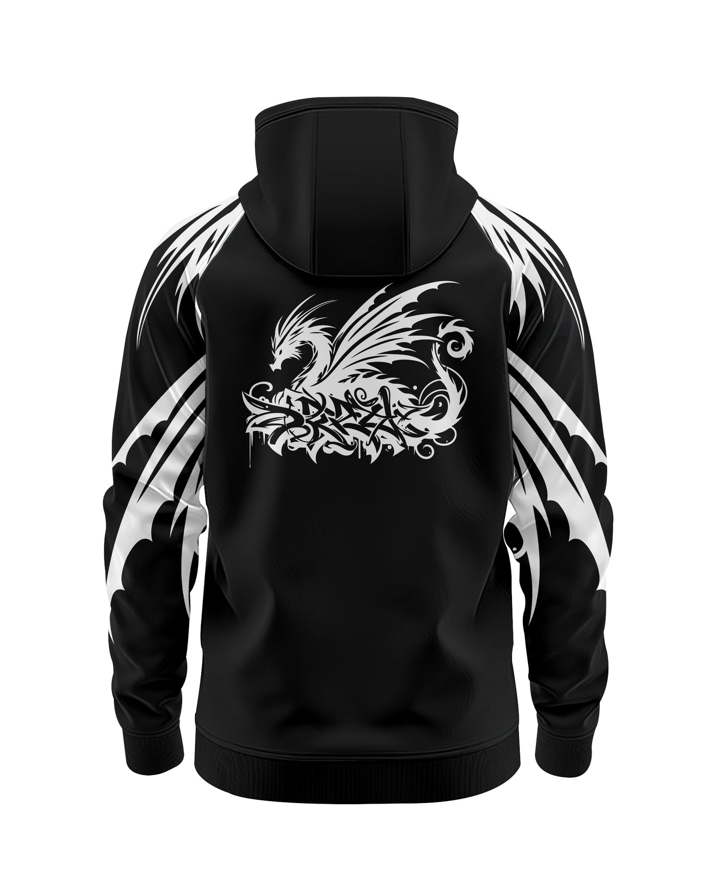Jaguar Pro Gear – Tribal Dragon Zip Up Sublimated 3D Animation Hoodie | Unisex Kids & Adults