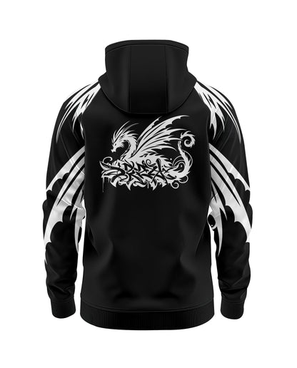 Jaguar Pro Gear – Tribal Dragon Zip Up Sublimated 3D Animation Hoodie | Unisex Kids & Adults