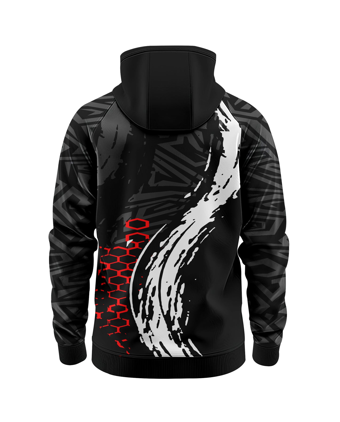 Jaguar Pro Gear – Hexagon Tech Zip Up Sublimated 3D Animation Hoodie | Unisex Kids & Adults