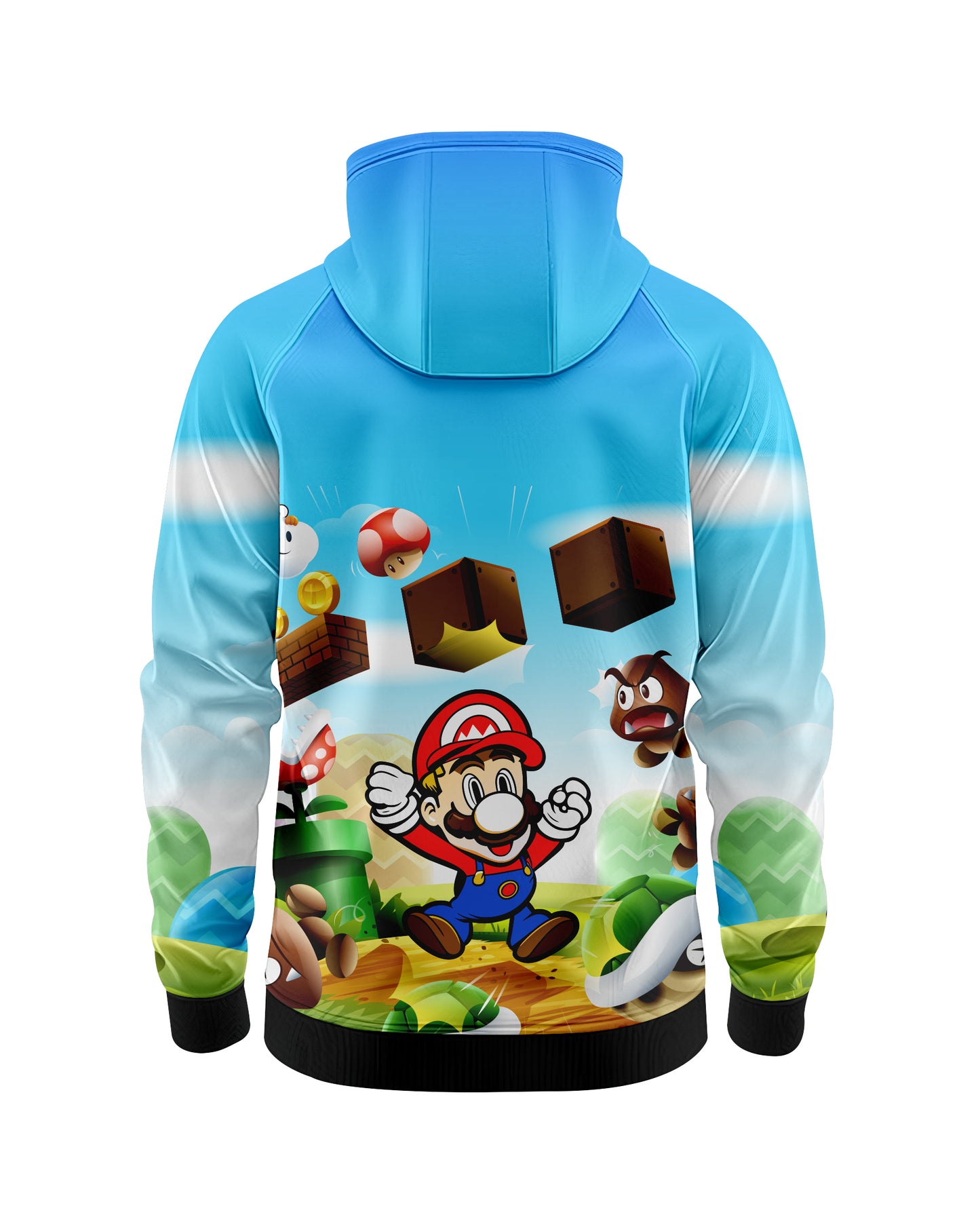 Jaguar Pro Gear – Mario Zip Up Sublimated 3D Animation Hoodie | Unisex Kids & Adults