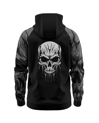 Jaguar Pro Gear –The Skull Zip Up Sublimated 3D Animation Hoodie | Unisex Kids & Adults