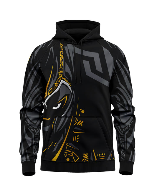 Jaguar Pro Gear –Anubis Guardian Pullover Sublimated 3D Animation Hoodie | Unisex Kids & Adults