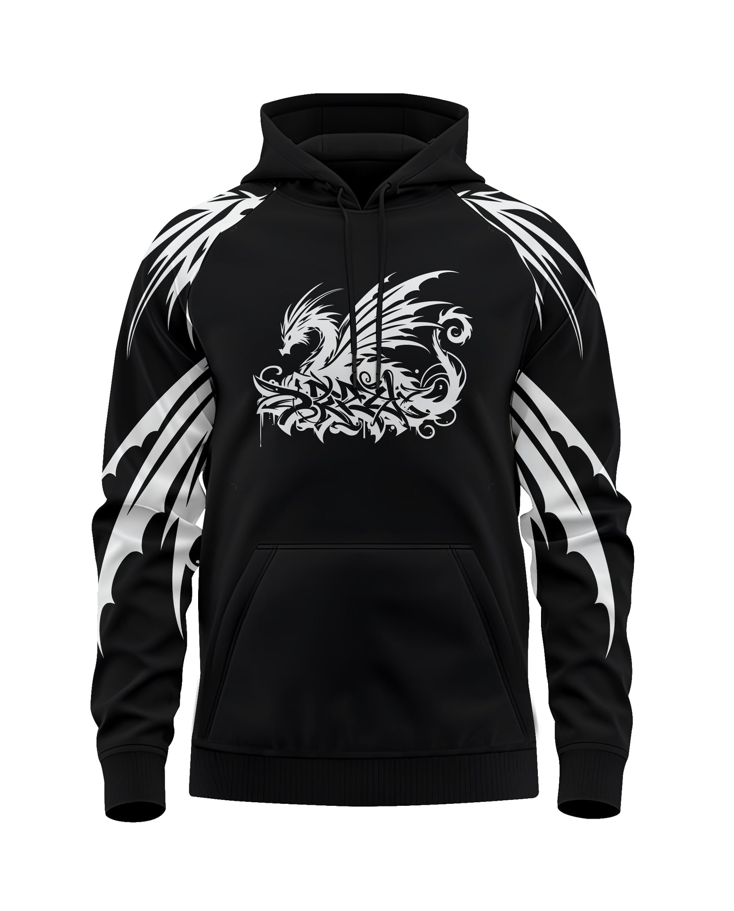 Jaguar Pro Gear – Tribal Dragon Pullover Sublimated 3D Animation Hoodie | Unisex Kids & Adults