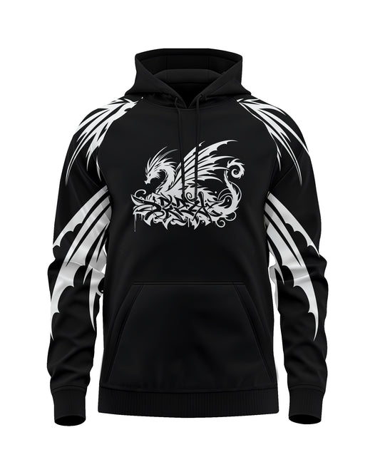 Jaguar Pro Gear – Tribal Dragon Pullover Sublimated 3D Animation Hoodie | Unisex Kids & Adults
