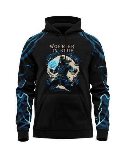 Jaguar Pro Gear –Worrier in Blue Pullover Sublimated 3D Animation Hoodie | Unisex Kids & Adults