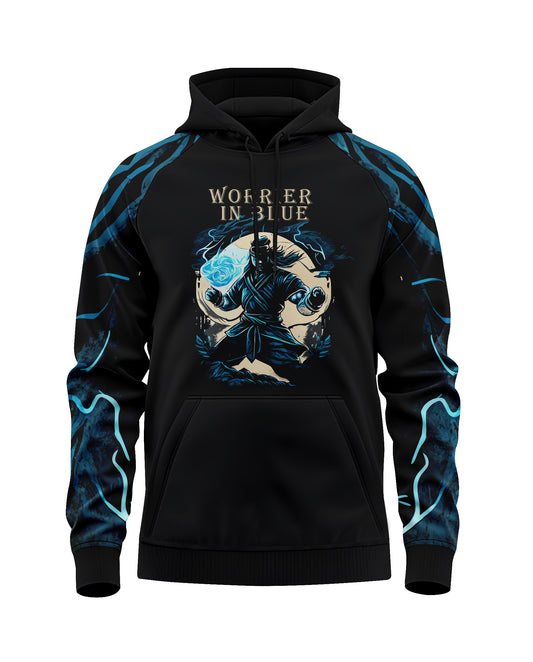 Jaguar Pro Gear –Worrier in Blue Pullover Sublimated 3D Animation Hoodie | Unisex Kids & Adults