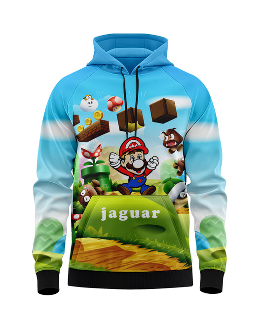 Jaguar Pro Gear – Mario Pullover Sublimated 3D Animation Hoodie | Unisex Kids & Adults