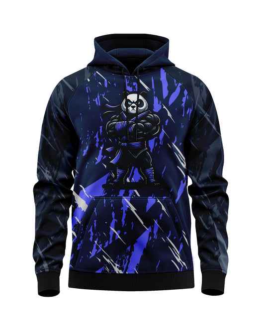 Jaguar Pro Gear – Muscle Panda Warrior Pullover Sublimated 3D Animation Hoodie | Unisex Kids & Adults