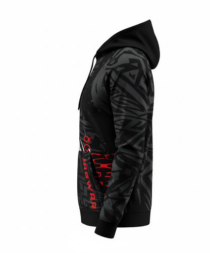 Jaguar Pro Gear – Hexagon Tech Zip Up Sublimated 3D Animation Hoodie | Unisex Kids & Adults