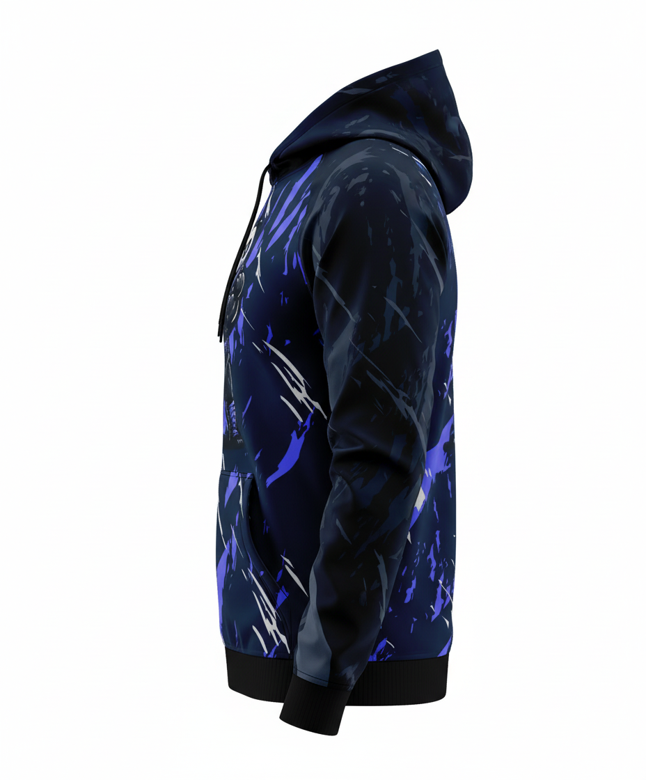 Jaguar Pro Gear – Muscle Panda Warrior Zip Up Sublimated 3D Animation Hoodie | Unisex Kids & Adults