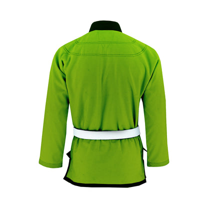 JAGUAR PRO GEAR - Regular Brazilian Jiu Jitsu Gi Top Lime Green - IBJJF Compliant