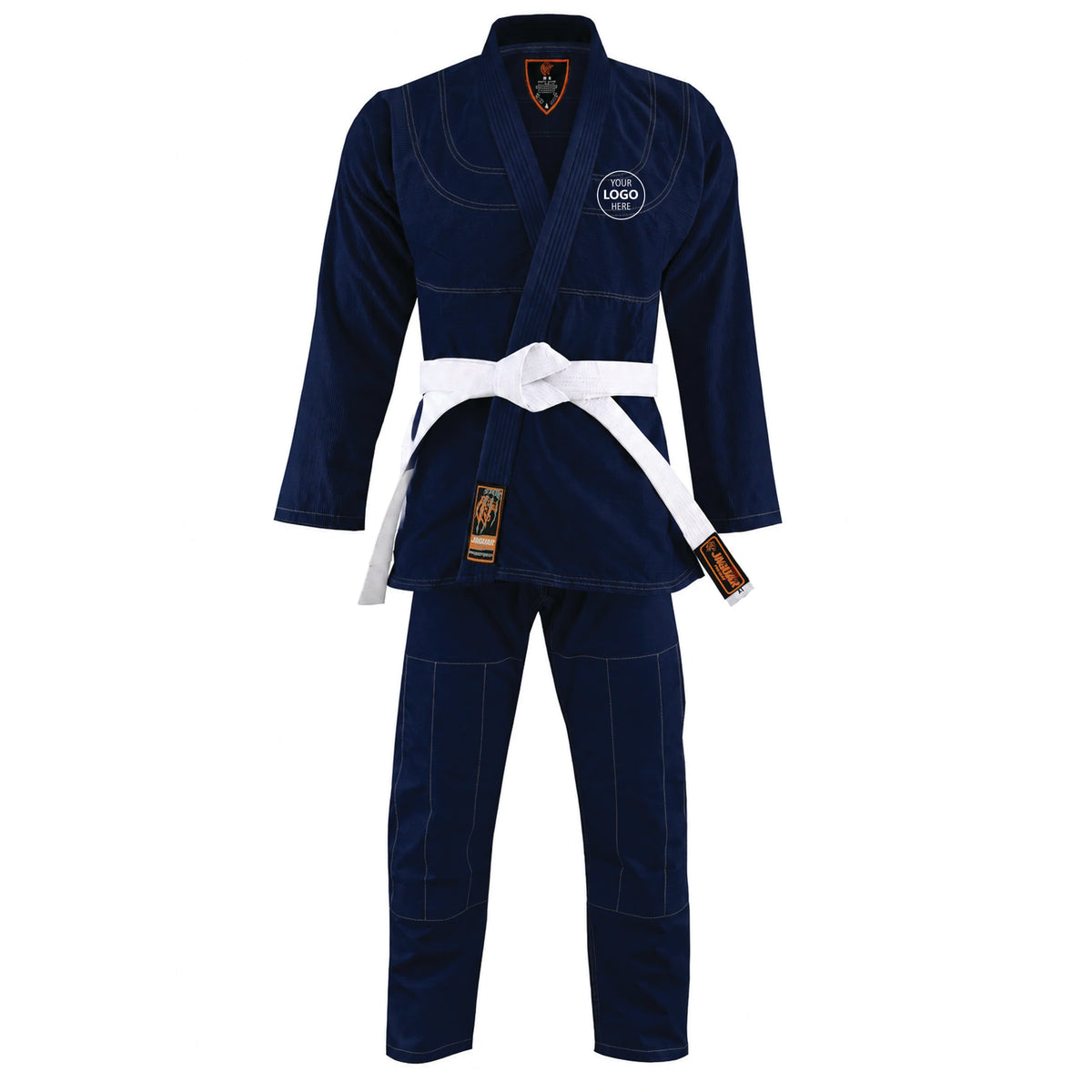Jaguar Pro Gear Royal Series - Custom Name and Logo – Antique Navy Blue Color Brazilian Jiu-Jitsu BJJ Gi
