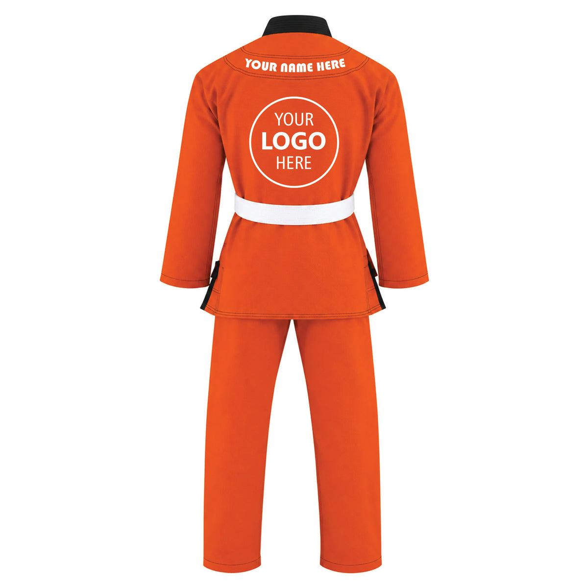 Jaguar Pro Gear Royal Series - Custom Name and Logo – Antique Orange Color Brazilian Jiu-Jitsu BJJ Gi