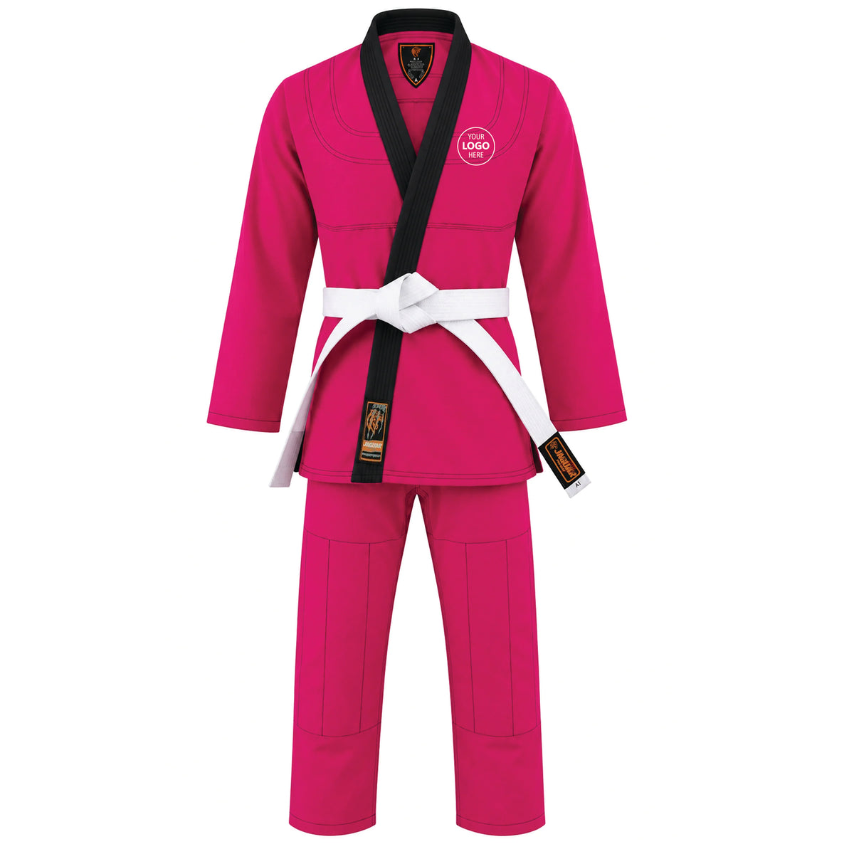 Jaguar Pro Gear Royal Series - Custom Name and Logo – Antique Pink Color Brazilian Jiu-Jitsu BJJ Gi
