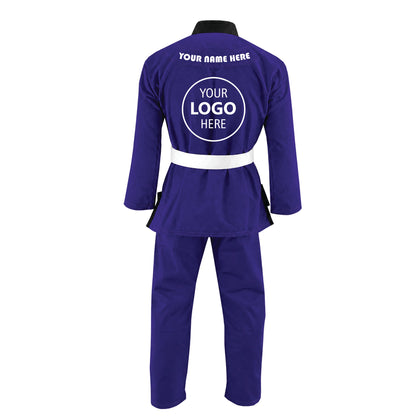 Jaguar Pro Gear Royal Series - Custom Name and Logo – Antique Purple Color Brazilian Jiu-Jitsu BJJ Gi